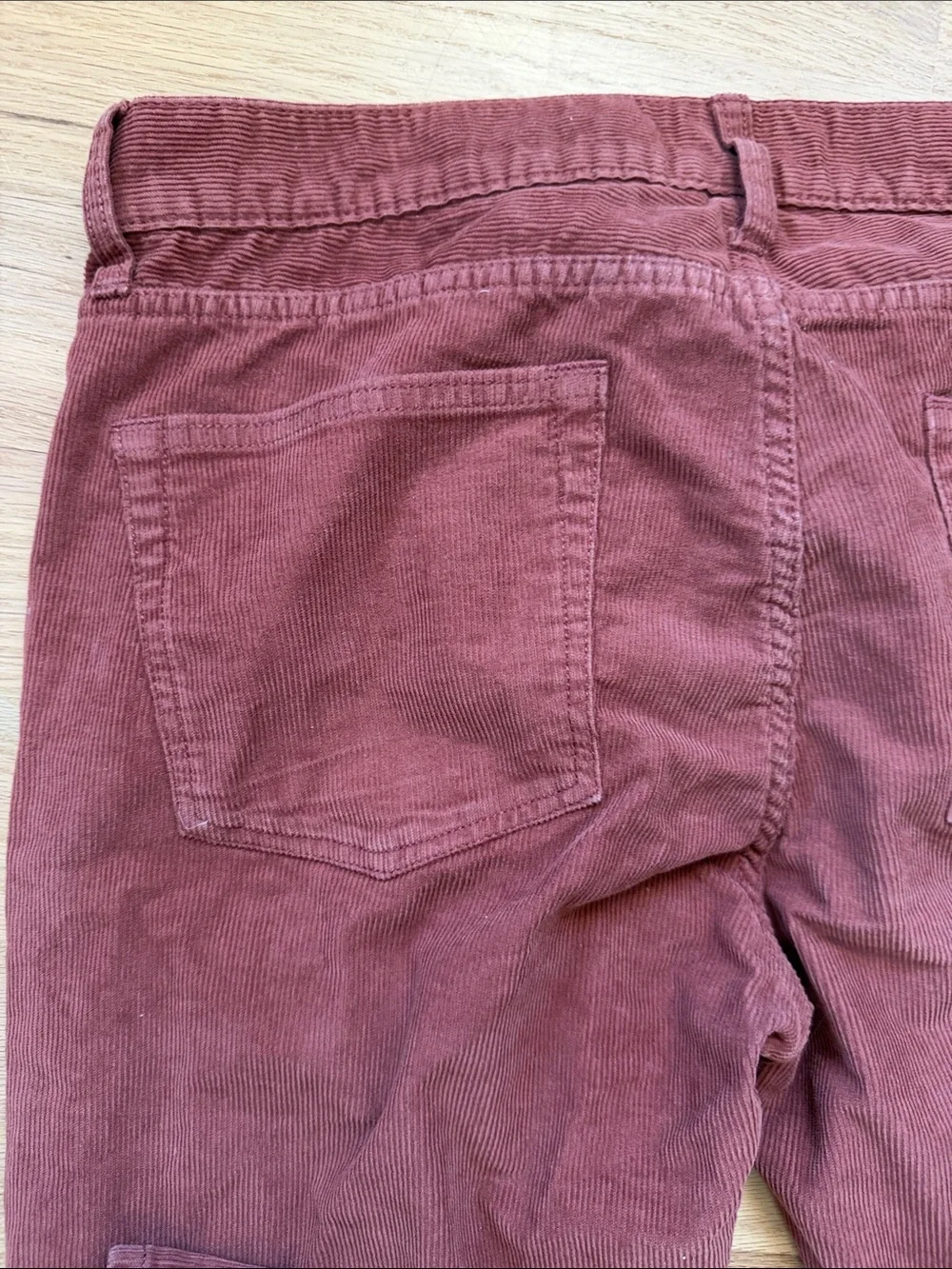 J. Crew Men's Style 250 Corduroy Pants in Rust Red Waist 34 x Length 34